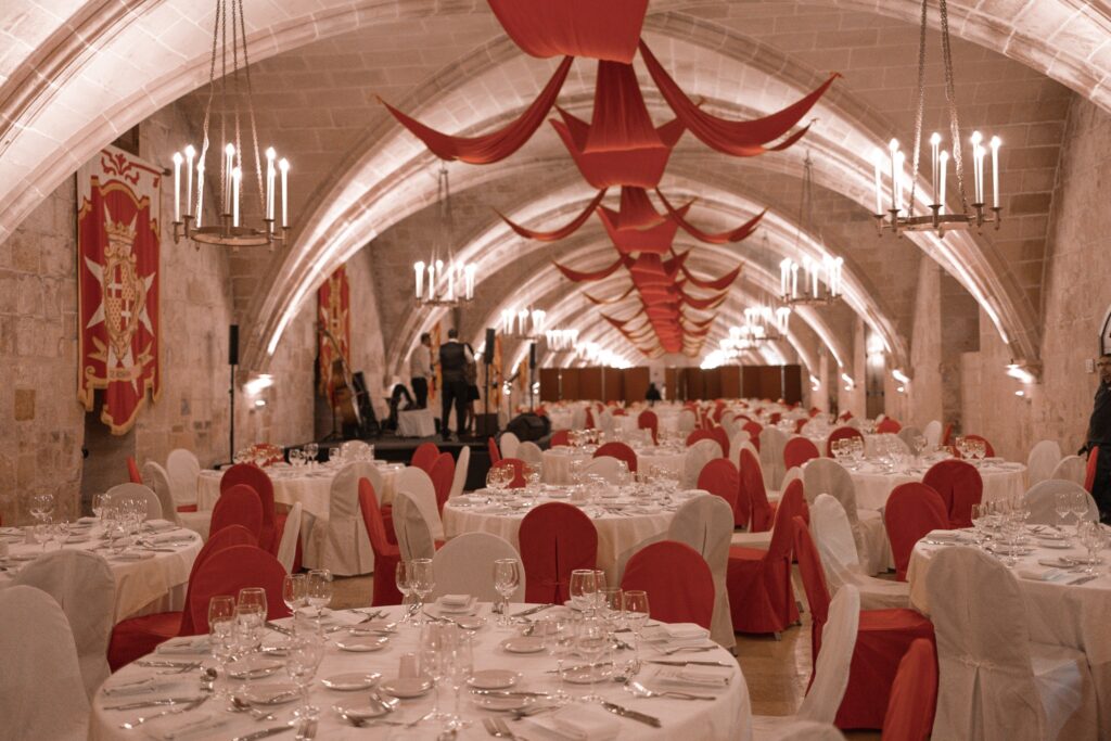 TRCO gala dinner beneath the stone vaults of the former Knights Hospitaller hospital in Valletta